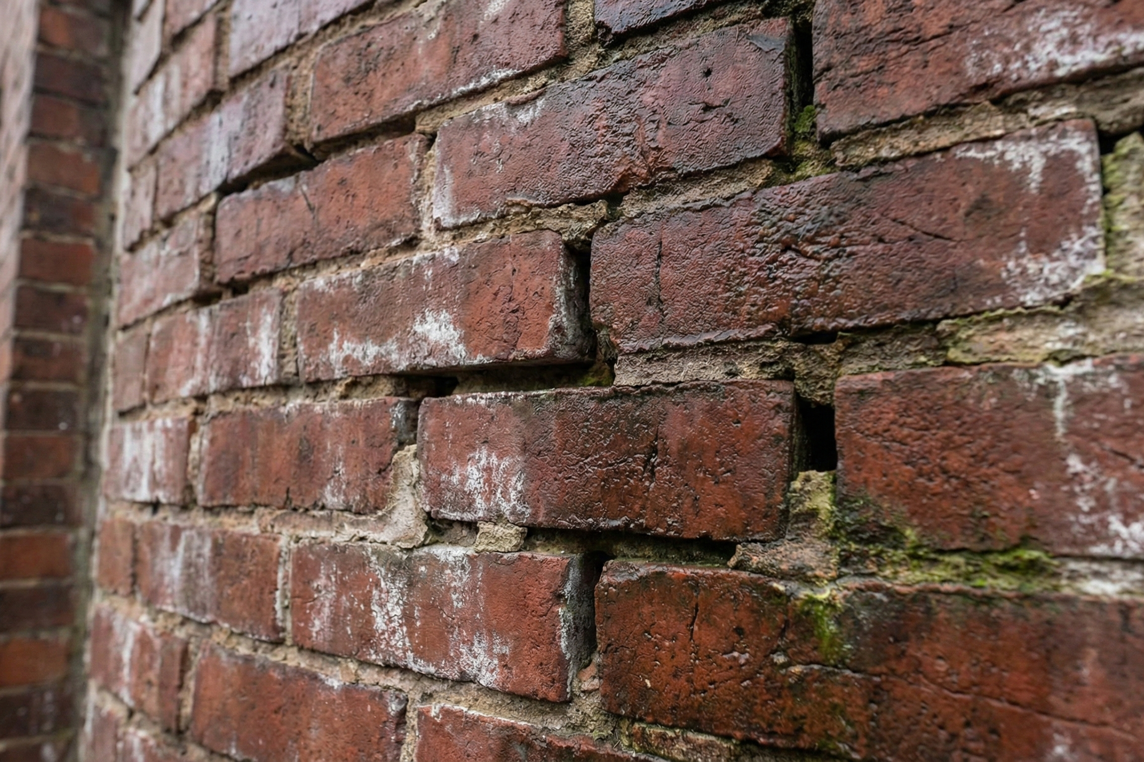 Close-Up of Weathered Brickwork